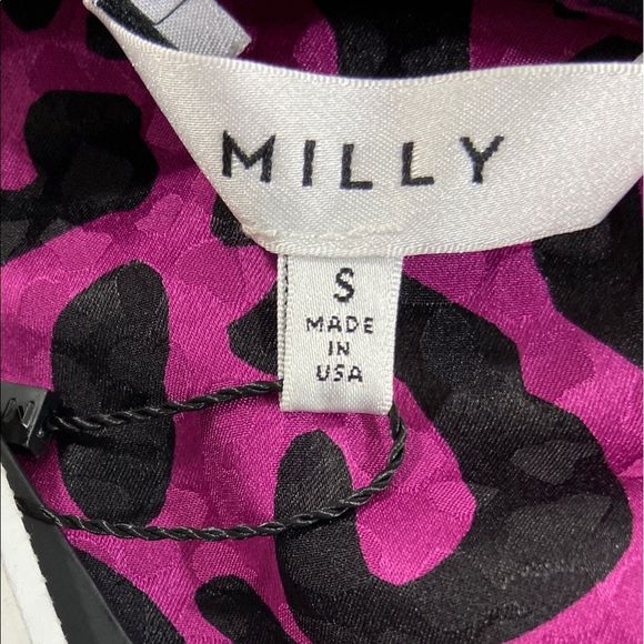 Milly Leopard Print Silk Blouse - Picture 5 of 5